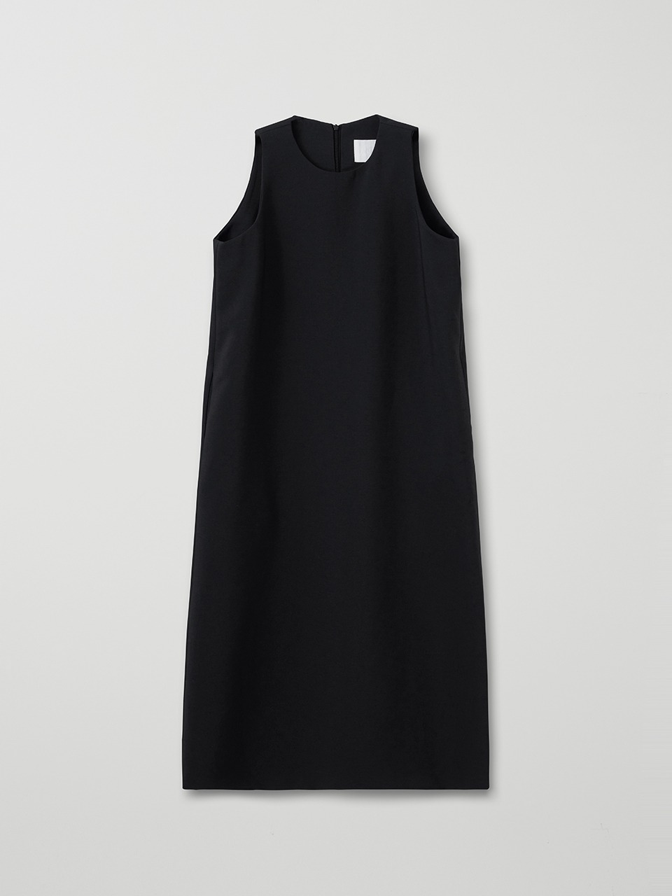 halter-neck minimal dress_black