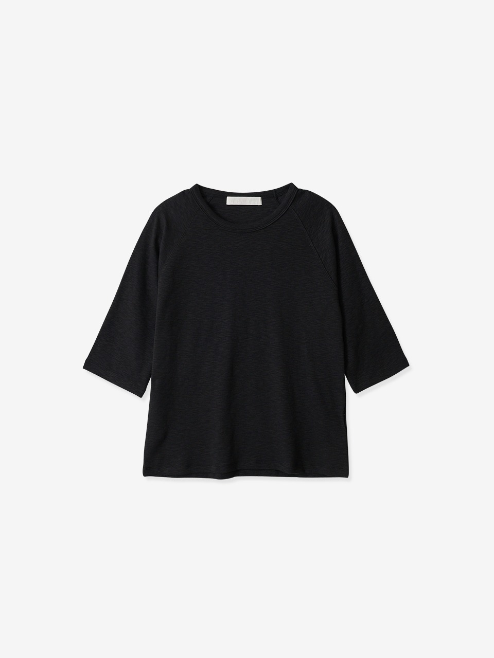 minimal slub t-shirt_black