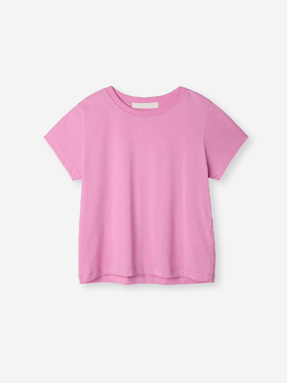 basic crop t-shirt_pink