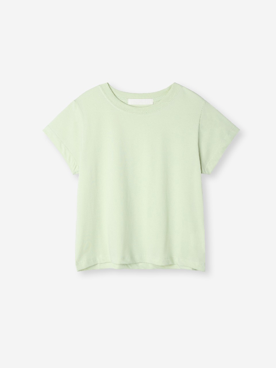 basic crop t-shirt_lime